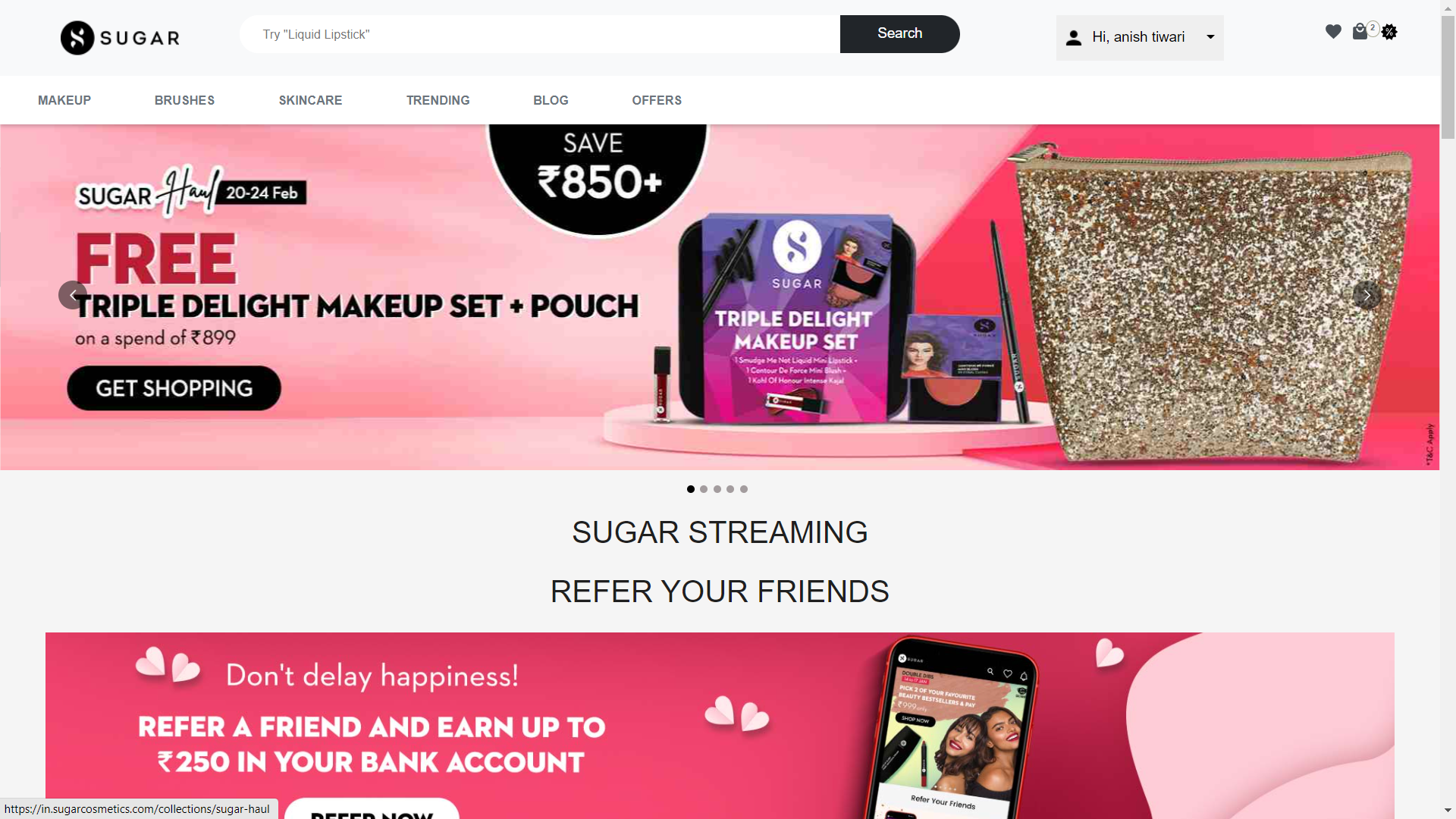 Sugar Cosmetics Clone screenshot